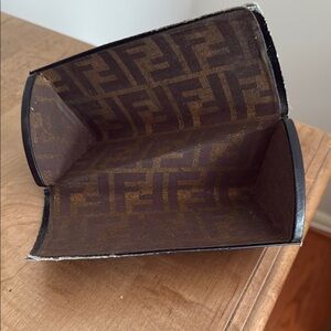 Fendi Black Leather Glasses/ Sunglasses Case
